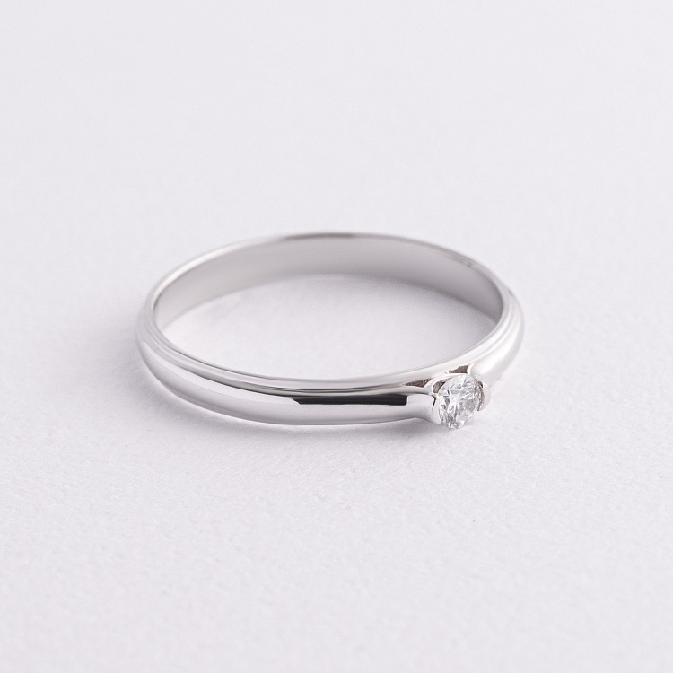 Заручальна золота каблучка з діамантом кб0628ca від ювелірного магазину Онікс - 1