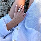 Широкое кольцо "Тропический ливень" в серебре 112208 от ювелирного магазина Оникс - 7