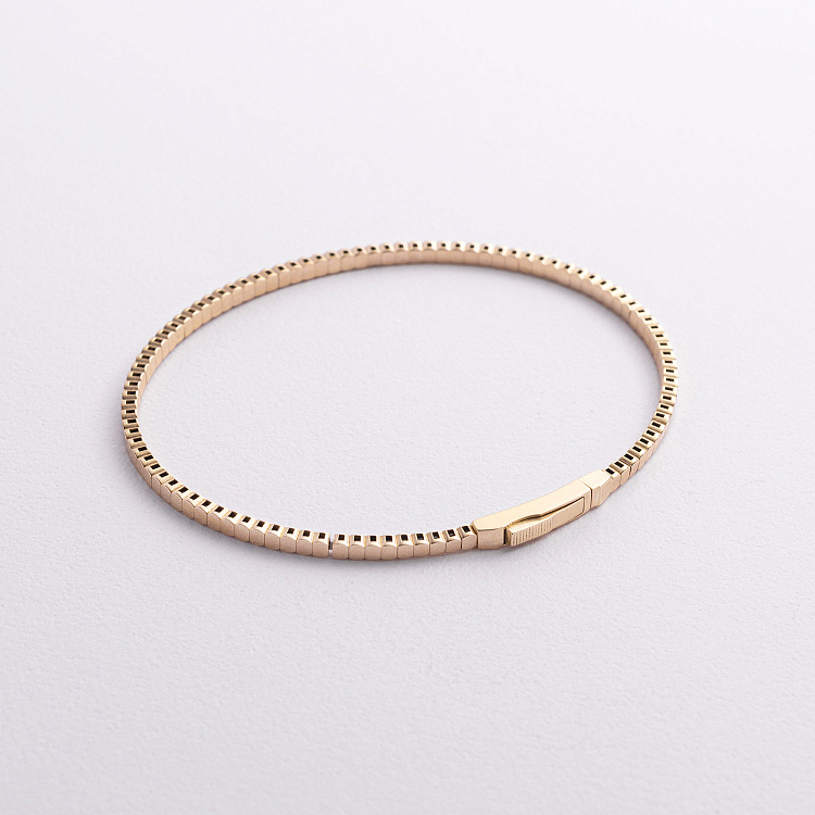 Жорсткий браслет "Kylie" у жовтому золоті б05543 від ювелірного магазину Онікс - 1