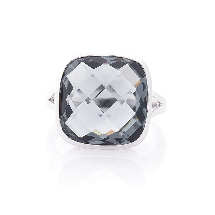 Срібний перстень з фіанітом 112097 від ювелірного магазину Онікс - 1