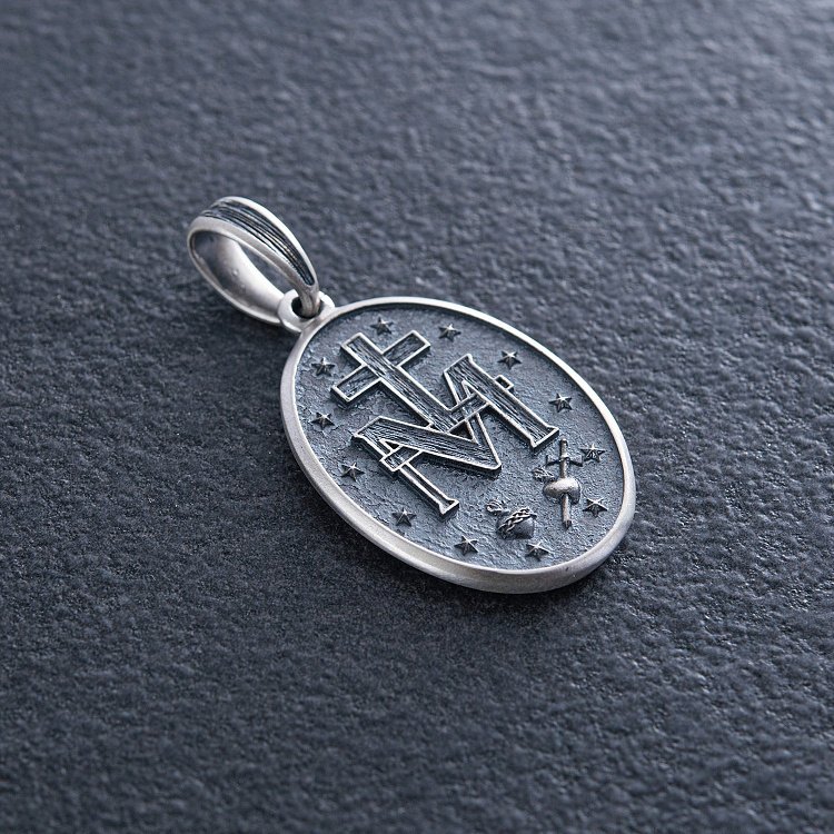 Срібний кулон "Діва Марія" 7115 від ювелірного магазину Онікс - 6