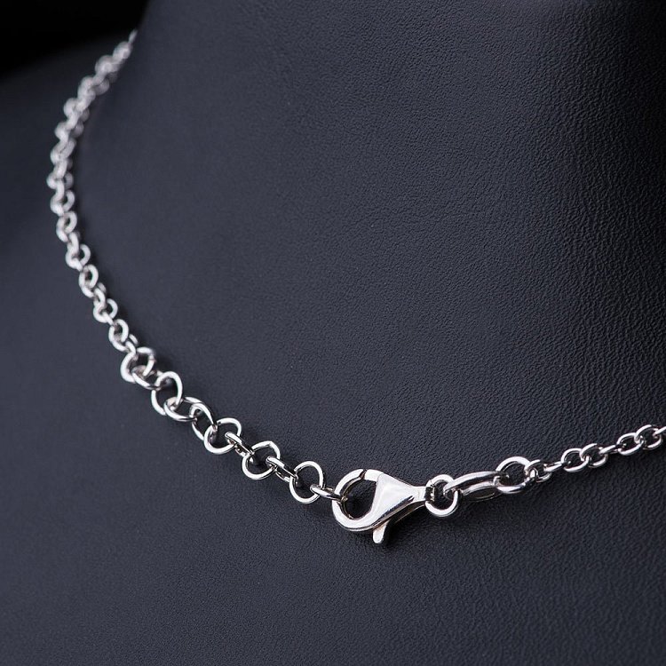 Срібне кольє "Метелик з емаллю" 18063 від ювелірного магазину Онікс - 2