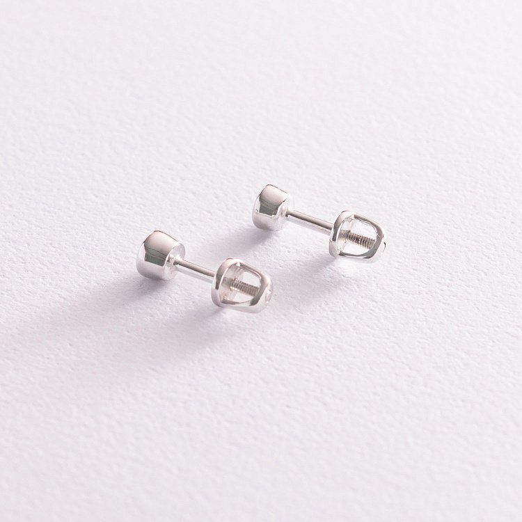 Золоті сережки - пусети з діамантами 102-10010(3.4) від ювелірного магазину Онікс - 2