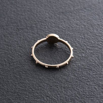 Кольцо "Розарий" в желтом золоте к08017 №6