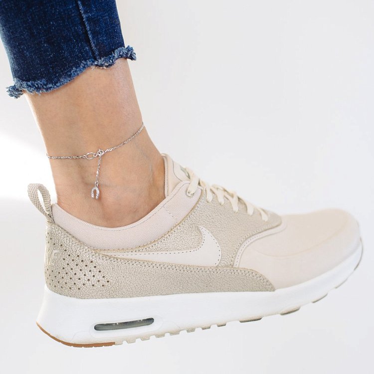 Золотий браслет на ногу "Підкова" (фіаніт) б03700 від ювелірного магазину Онікс - 5