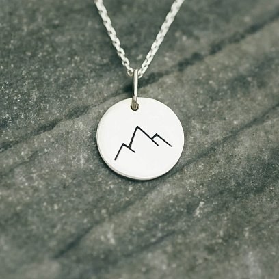 Срібний кулон "Гори" 132724гр №6