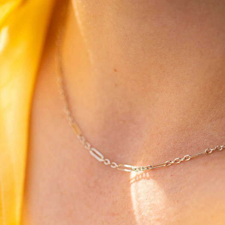 Колье - цепочка в белом золоте кол02387 от ювелирного магазина Оникс - 7