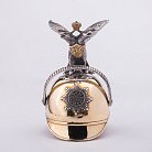 Серебряная стопка с двуглавым орлом ручной работы (позолота, чернение) сер00046 от ювелирного магазина Оникс