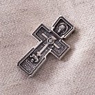 Православный крест (чернение) 13326 от ювелирного магазина Оникс - 2