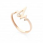 Золотое кольцо "Импульс" (фианит) к05535 от ювелирного магазина Оникс