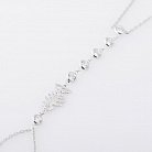 Серебряный браслет Слейв с фианитами 141119 от ювелирного магазина Оникс - 2