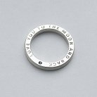 Срібний перстень ручної роботи  "Зізнання" з сапфіром priznanie от ювелирного магазина Оникс - 3
