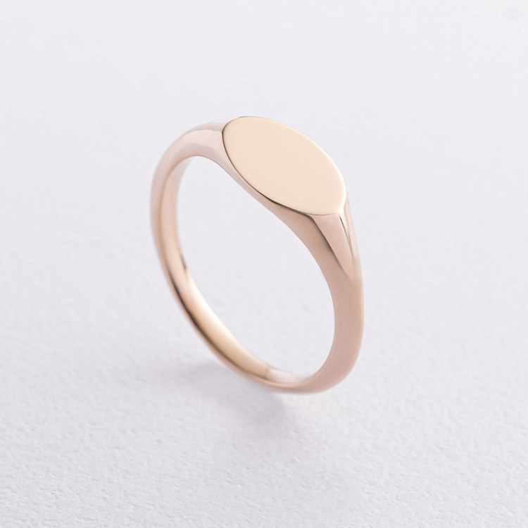 Печатка в желтом золоте (возможна гравировка) к07537 от ювелирного магазина Оникс