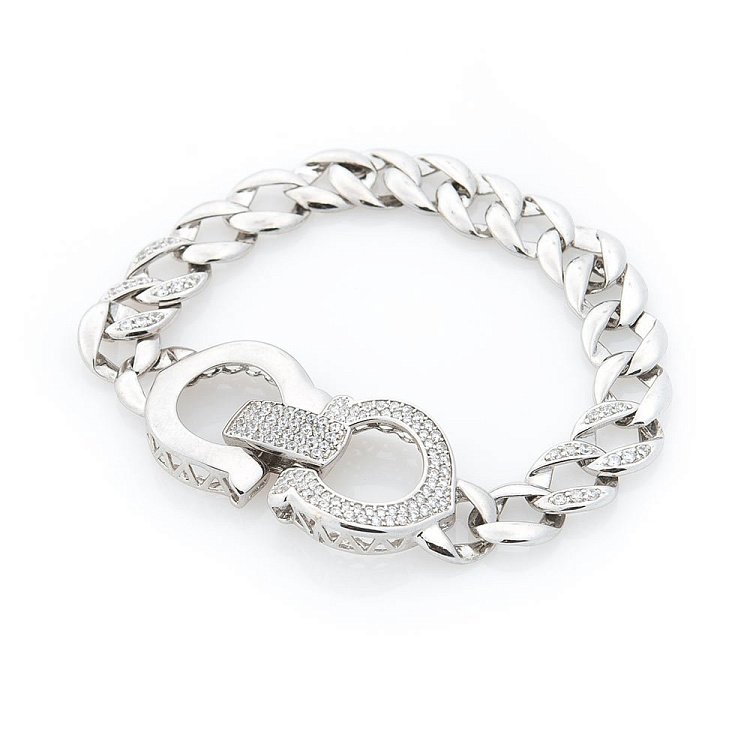 Срібний браслет з фіанітами 14764 від ювелірного магазину Онікс - 4