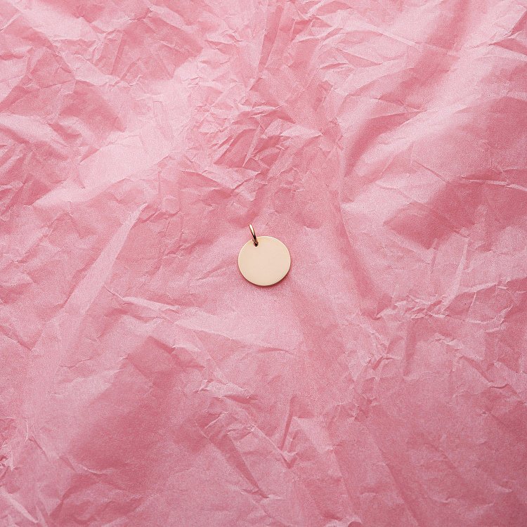 Золотой кулон Mini (возможна гравировка) п03782 - 3 Золотой кулон Mini (возможна гравировка) п03782 от ювелирного магазина Оникс - 3