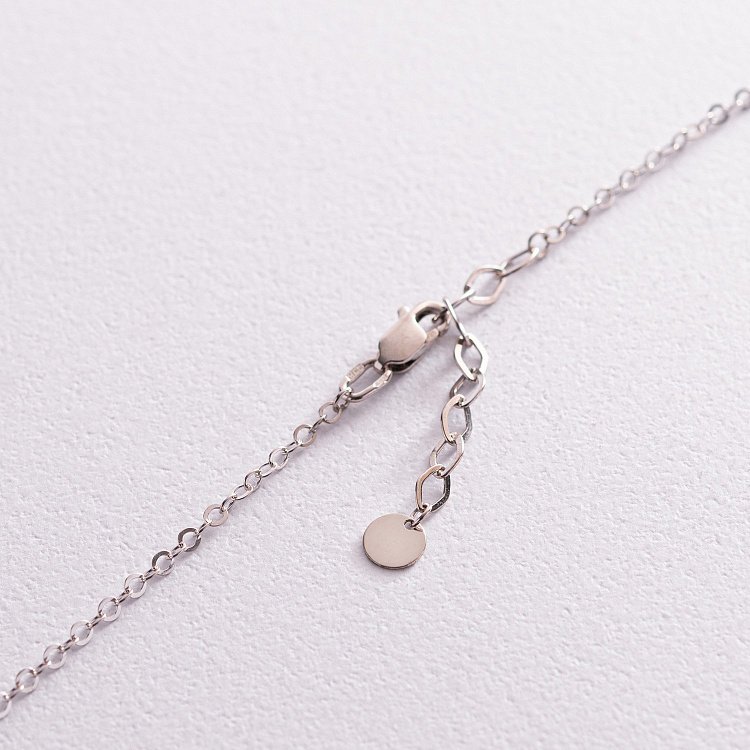 Серебряное колье - галстук "Монетки" 181185 от ювелирного магазина Оникс - 3