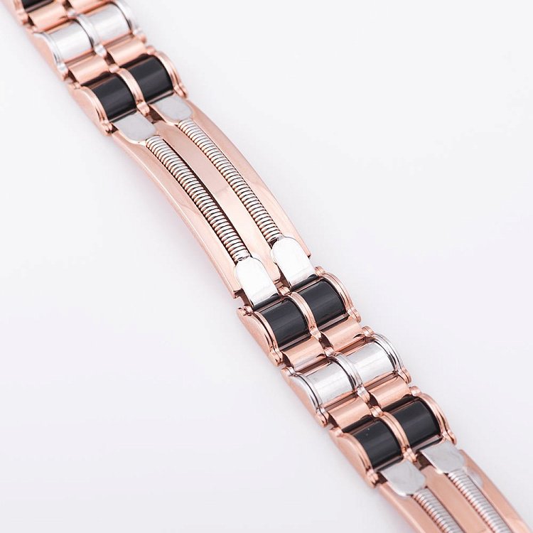 Ексклюзивний чоловічий браслет з оніксом б02502 від ювелірного магазину Онікс - 2