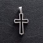 ﻿Срібний хрест із полімером 132974 от ювелирного магазина Оникс