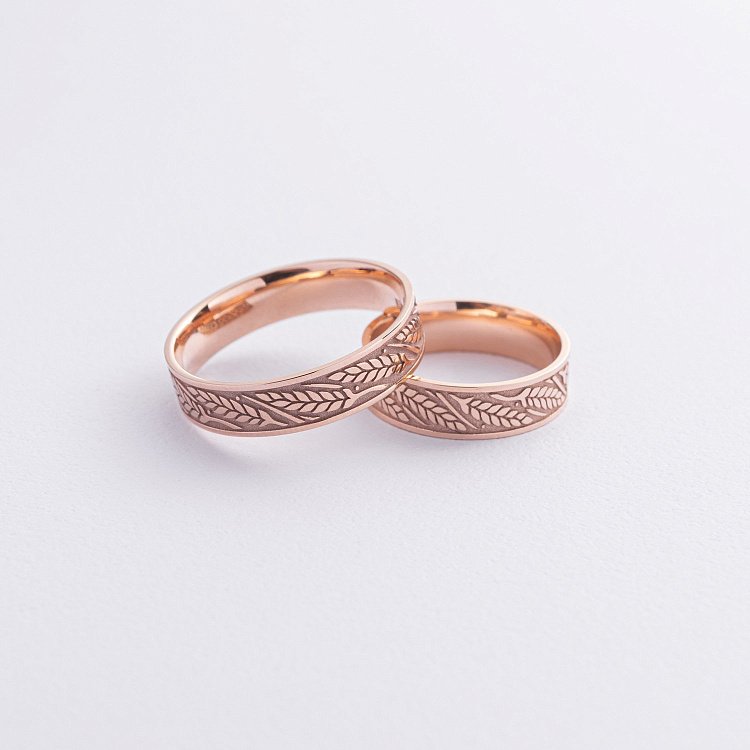 Обручка "Колосок" у червоному золоті 240591300 від ювелірного магазину Онікс - 4