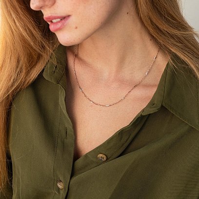 Колье - цепочка в красном золоте ц00455 №4