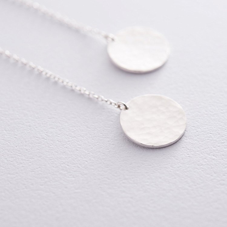 Серебряные серьги "Солнечные зайчики" 122694 от ювелирного магазина Оникс - 3