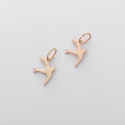 Золотий кулон "Ластівка" п03296 №3