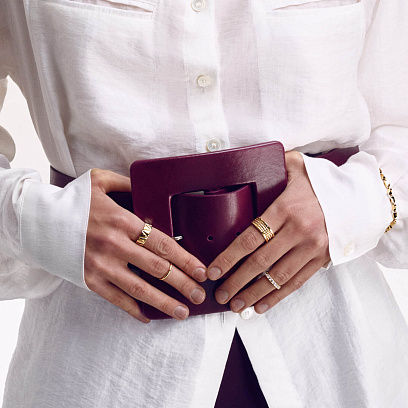 Каблучка "Gina" у жовтому золоті к07391 №34