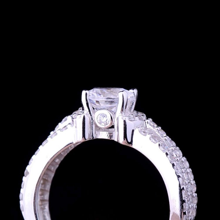 Каблучка (фіаніти) к01695ж від ювелірного магазину Онікс - 5