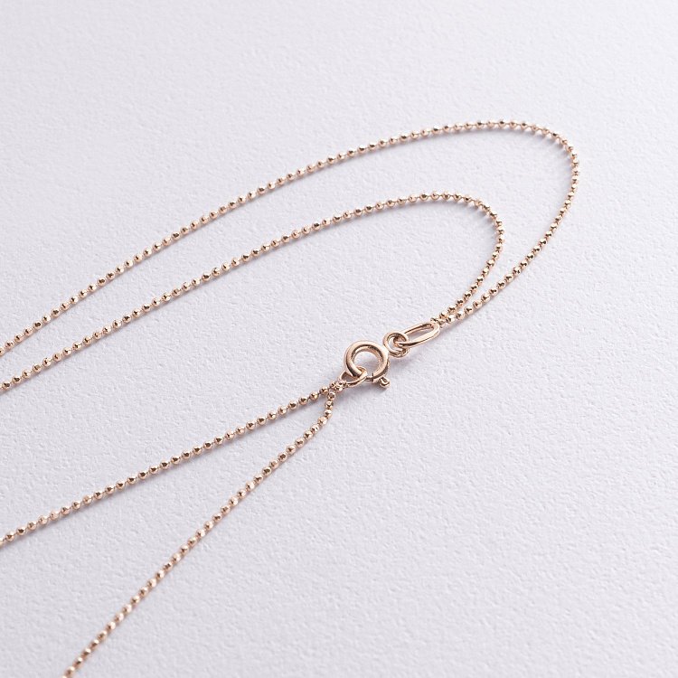 Подвійне кольє "Сердечко і перлина" з фіанітами (червоне золото) кол02546 від ювелірного магазину Онікс - 3