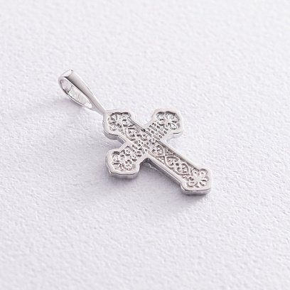 Золотий хрестик "Розп'яття. Спаси і Збережи" п03205d №3