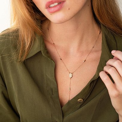 Кольє "Розарій" у червоному золоті кол02217 №2