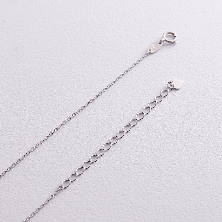 Кольє "Сердечки" у білому золоті кол02232 від ювелірного магазину Онікс - 7