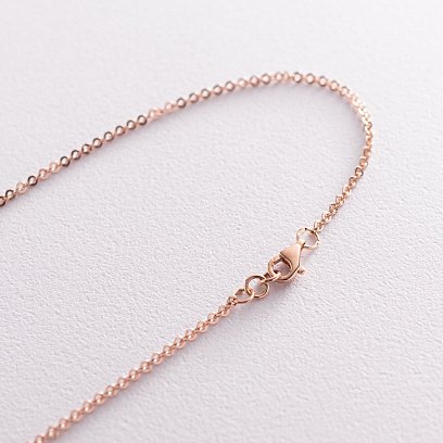 Колье в красном золоте с фианитами кол01792 №3