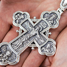 Православний хрест "Розп'яття Христове, Олександр Невський, Димитрій Донський, Сергій Радонезький. Архангел Михаїл" 133354 от ювелирного магазина Оникс - 3
