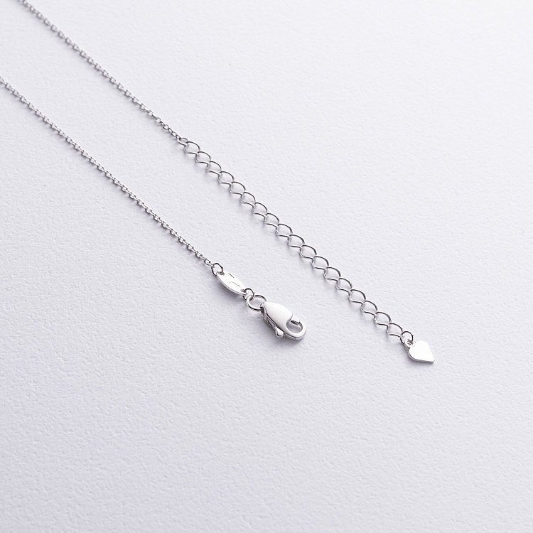 Колье "Сердечко" в белом золоте кол02532 от ювелирного магазина Оникс - 2