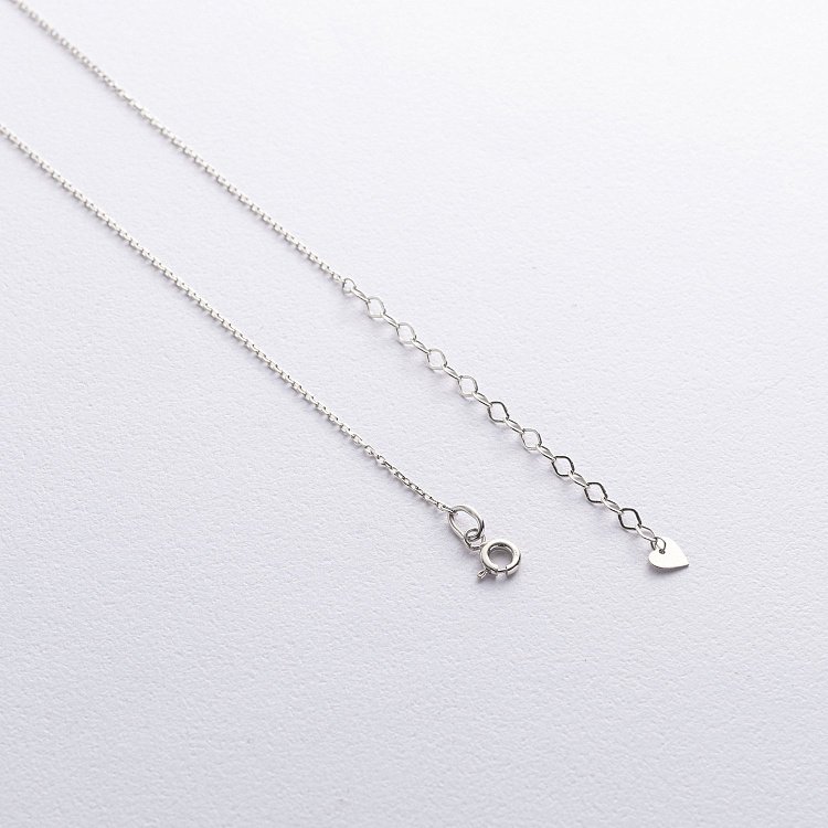 Кольє "Хрестик" у білому золоті (діаманти) колб0134м від ювелірного магазину Онікс - 5