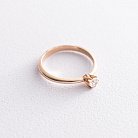 Золотое помолвочное кольцо (фианит) к05963 от ювелирного магазина Оникс