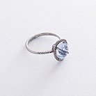 Золотое кольцо (кварц, бриллиант) LDR0518-p от ювелирного магазина Оникс - 2