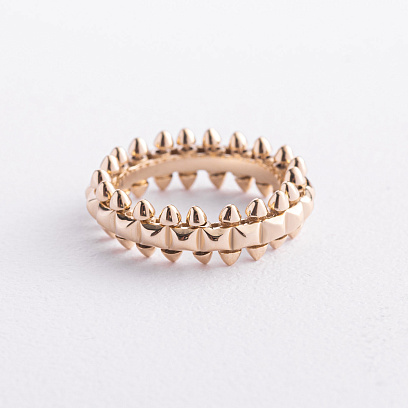 Каблучка "Тереза" у жовтому золоті к08420 №3