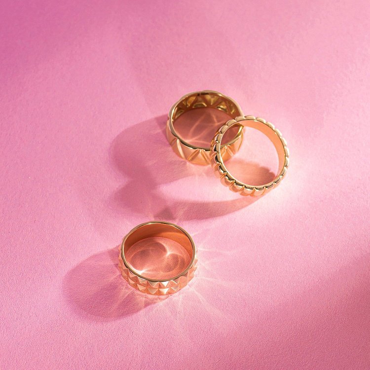 Каблучка "Jasmine" у жовтому золоті к08101 від ювелірного магазину Онікс - 7