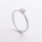 Заручальна золота каблучка з діамантом кб0696м от ювелирного магазина Оникс