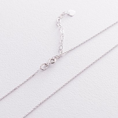 Кольє "Конюшина" в білому золоті кол01902 №4