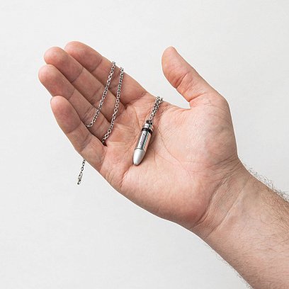 Мужское серебряное колье "Пуля" Zancan EXC453 №2