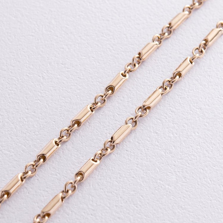 Колье - цепочка в желтом золоте ц00494 от ювелирного магазина Оникс - 2