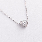 Золотое колье "Сердечко" с бриллиантами колб0179ca от ювелирного магазина Оникс