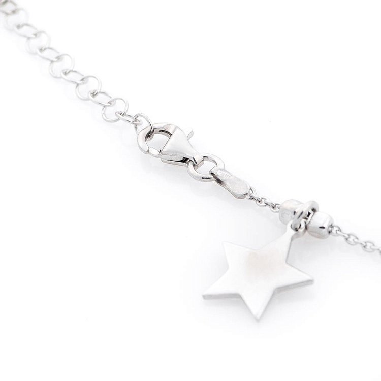 Срібний браслет "Зірочки" (родій) 141216 від ювелірного магазину Онікс - 3