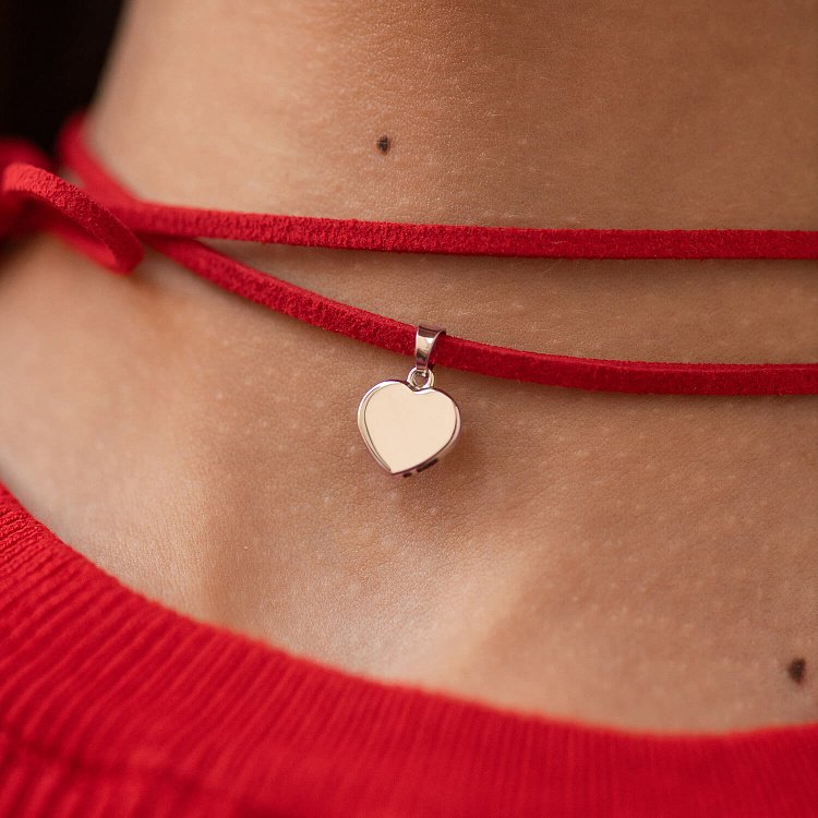 Золотий кулон "Сердечко" п03039 от ювелирного магазина Оникс - 1