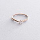 Золотое помолвочное кольцо с бриллиантом кб0266lg от ювелирного магазина Оникс