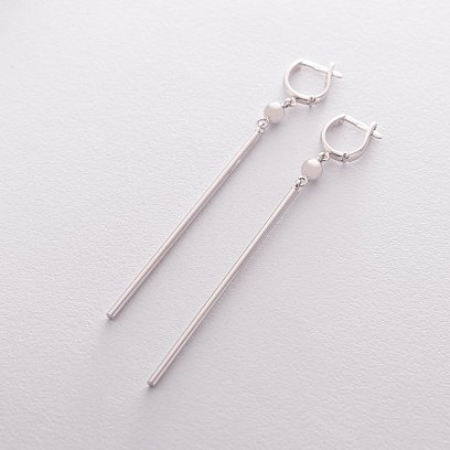 Золоті сережки на англійській застібці с06380