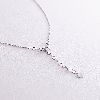Колье "Love" в белом золоте кол02266 №9